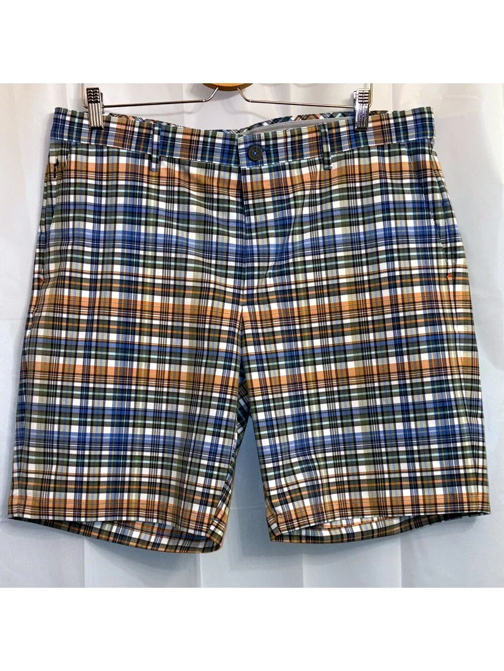 Tommy Bahama Men's Chino Shorts 38 x 9 Multicolor Plaid 9